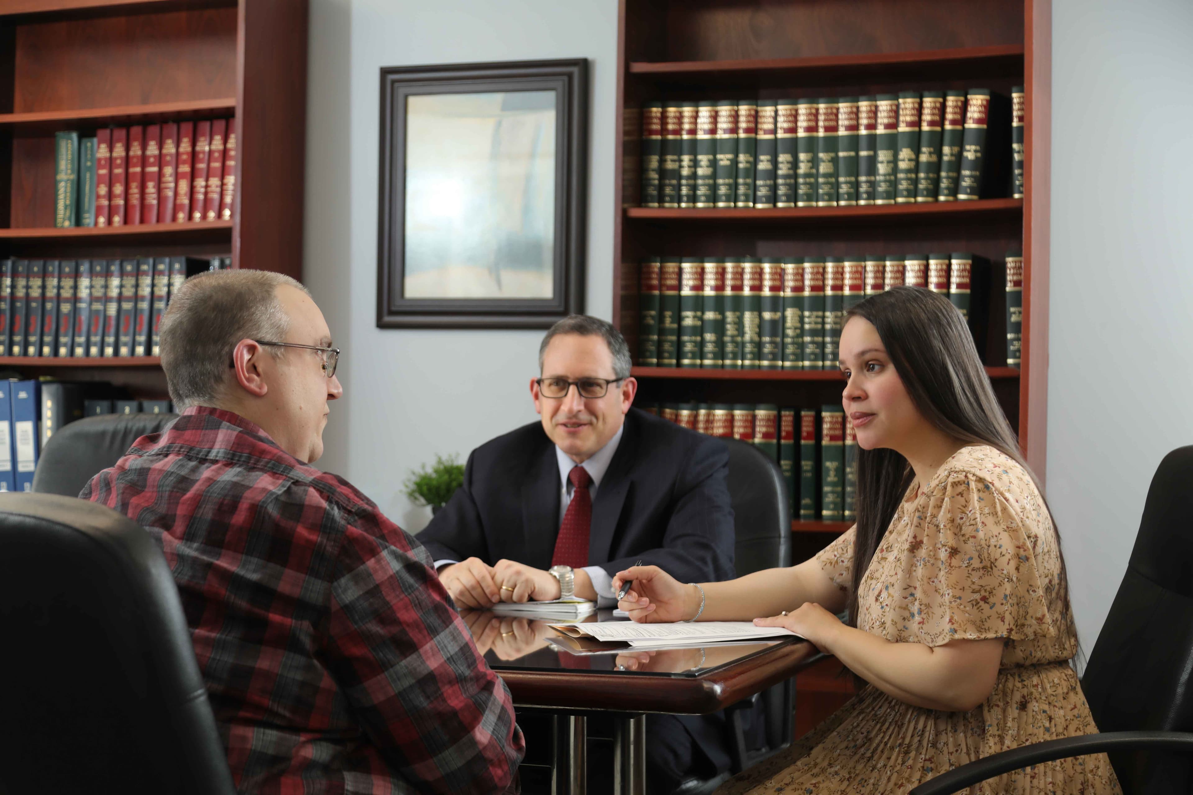 Wrongful death lawyer in New Jersey meeting with a family — Kaplan and Kaplan